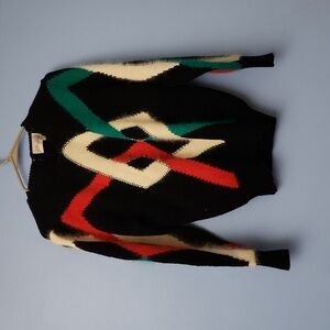 CHRISTINE Wool and acrylic evening or holiday sweater